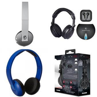 9 Pcs – Headphones & Portable Speakers – Refurbished (GRADE A) – Skullcandy, Innovi Technologies, DREAMGEAR, JBL