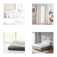 CLEARANCE! 3 Pallets - 599 Pcs - Rugs & Mats, Curtains & Window Coverings, Sheets, Pillowcases & Bed Skirts, Bath - Mixed Conditions - Unmanifested Home, Window, and Rugs, Eclipse, Sun Zero, Fieldcrest