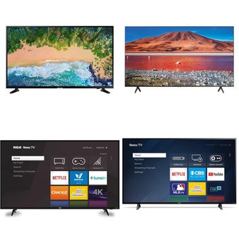 8 Pcs – LED/LCD TVs – Refurbished (GRADE A) – Samsung, Sanyo, RCA, HISENSE