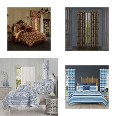 CLEARANCE! 6 Pallets - 1034 Pcs - Rugs & Mats, Curtains & Window Coverings, Sheets, Pillowcases & Bed Skirts, Bedding Sets - Mixed Conditions - Unmanifested Home, Window, and Rugs, Asstd National Brand, Madison Park, Fieldcrest