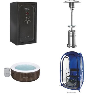 Pallet – 5 Pcs – Outdoor Sports, Hot Tubs & Saunas, Tool Accessories, Shooting – Customer Returns – Under the Weather, SaluSpa, Bushnell, Sports Afield