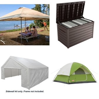 Pallet – 10 Pcs – Camping & Hiking, Patio & Outdoor Lighting / Decor, Patio – Customer Returns – Coleman, Keter, King Canopy