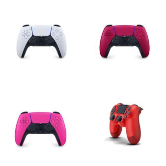 5 Pcs – Playstation Controllers – Refurbished (GRADE A) – Models: CUH-ZCT2U, Playstation 5 Dualsense Wireless Controller Cosmic Red, 3006395, 3005739