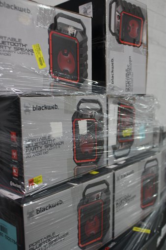 Pallet – 20 Pcs – Portable Speakers – Customer Returns – Blackweb, Red Planet, Arcade 1UP