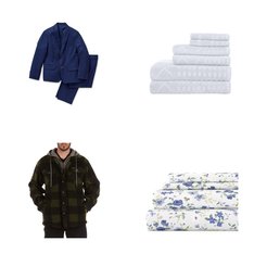 Pallet - 344 Pcs - T-Shirts, Polos, Sweaters & Cardigans, Curtains & Window Coverings, Blankets, Throws & Quilts, Rugs & Mats - Customer Returns - Unmanifested Apparel and Footwear, Sun Zero, Unmanifested Home, Window, and Rugs, Unmanifested Bedding