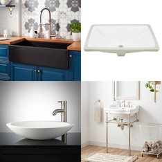 Pallet – 19 Pcs – Kitchen & Bath Fixtures, Hardware, Unsorted – Open Box Like New – Signature Hardware