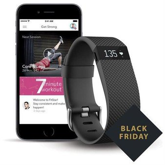 10 Pcs – Fitbit 795107 Charge HR + FitStar Personal Training Bundle – Small – Refurbished (GRADE A)