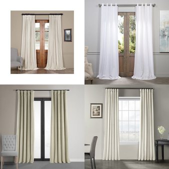 Pallet – 291 Pcs – Curtains & Window Coverings – Mixed Conditions – Eclipse, Fieldcrest, Sun Zero, Exclusive Fabrics & Furnishing