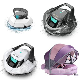 CLEARANCE! Pallet – 38 Pcs – Pools & Water Fun, Vehicles, Trains & RC, Covers, Mattress Pads & Toppers, Unsorted – Customer Returns – AIPER, Idoo, Mambobaby, WLtoys