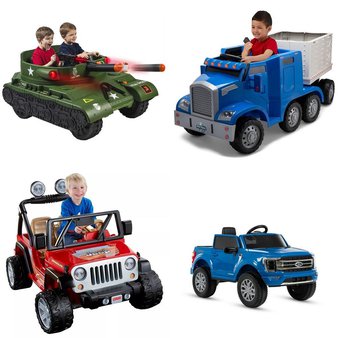 Pallet – 6 Pcs – Vehicles – Customer Returns – Action Wheels, Kid Trax, Dynacraft, Power Wheels