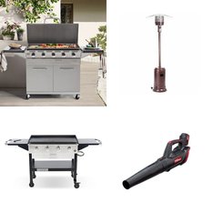 Pallet - 4 Pcs - Grills & Outdoor Cooking, Leaf Blowers & Vaccums, Patio & Outdoor Lighting / Decor - Customer Returns - Mm, HyperTough, Well Traveled Living