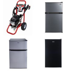 Pallet - 8 Pcs - Refrigerators, Pressure Washers, Bar Refrigerators & Water Coolers - Customer Returns - Galanz, Arctic King, Simpson