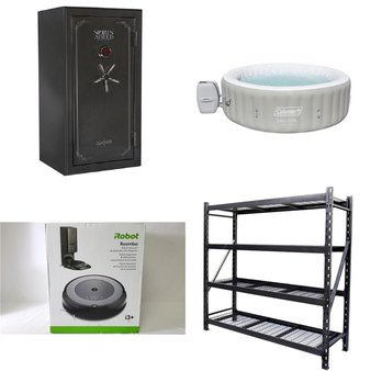 Pallet – 10 Pcs – Vacuums, Storage & Organization, Hot Tubs & Saunas, Hunting – Customer Returns – iRobot Roomba, Mm, Coleman, Ruger