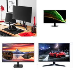 Pallet - 23 Pcs - Monitors - Customer Returns - Onn, ACER, LG