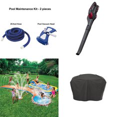 CLEARANCE! 1 Pallet - 31 Pcs - Pools & Water Fun, Outdoor Play, Grills & Outdoor Cooking, Leaf Blowers & Vaccums - Customer Returns - Mainstays, Expert Grill, Hyper Tough, Banzai