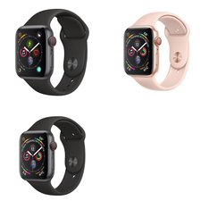 7 Pcs – Apple Watch – Series 4 – Cell – Refurbished (GRADE D) – Models: MTUW2LL/A, 3E092LL/A, 3E087LL/A
