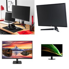 Pallet - 24 Pcs - Monitors - Customer Returns - Onn, LG, ACER
