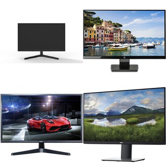 49 Pcs – Computer Monitors – Customer Returns – Onn, HP, DELL, LG
