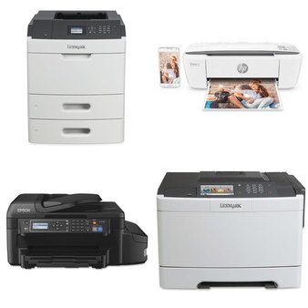 75 Pcs – Computer Printers – Tested Not Working – HP, EPSON, Canon, Kodak