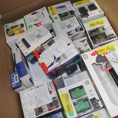 1 Parcel Box - 83 Pcs - Batteries & Chargers, Cables & Adapters - OPEN BOX UNTESTED RETURNS - Walmart