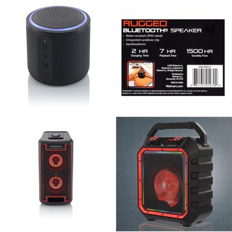 Pallet – 62 Pcs – Portable Speakers – Customer Returns – Blackweb, ION Audio, Sony, Soundcore