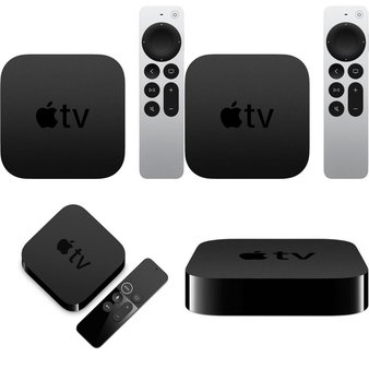 9 Pcs – Apple TV – Refurbished (GRADE D) – Models: MHY93LL/A, MQD22LL/A, MD199LL/A, MXH02LL/A