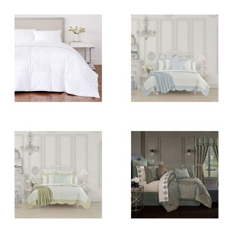 6 Pallets – 392 Pcs – Curtains & Window Coverings, Bedding Sets, Comforters & Duvets, Blankets, Throws & Quilts – Mixed Conditions – Unmanifested Home, Window, and Rugs, Madison Park, Fieldcrest, Exclusive Fabrics & Furnishing