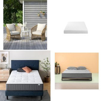 3 Pallets – 64 Pcs – New Bedroom, Mattresses, TV Stands, Wall Mounts & Entertainment Centers – New and New Damaged Box – Walmart
