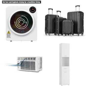 Pallet – 12 Pcs – Unsorted, Fans, Luggage, Air Conditioners – Customer Returns – Ktaxon, The Aspen, Black and Decker, Dreo