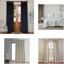 Pallet – 295 Pcs – Decor, Bath & Body, Sheets, Pillowcases & Bed Skirts, Curtains & Window Coverings – Mixed Conditions – Sun Zero, Eclipse, Achim Home Furnishings, Achim Imports