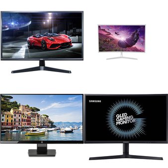 55 Pcs – Computer Monitors – Customer Returns – Onn, HP, Samsung, ACER