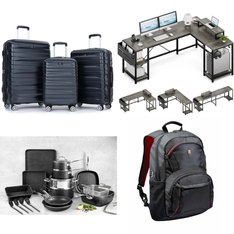 Pallet - 12 Pcs - Unsorted, Office, Luggage, Toasters & Ovens - Customer Returns - Travelhouse, Tripcomp, Paris Rhone, Coolhut