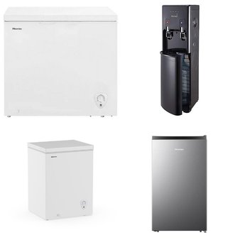 Pallet – 8 Pcs – Bar Refrigerators & Water Coolers, Freezers, Refrigerators – Customer Returns – HISENSE, Igloo, Galanz, Primo
