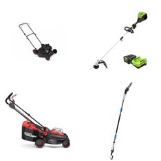 Pallet - 19 Pcs - Trimmers & Edgers, Mowers, Hedge Clippers & Chainsaws, Other - Customer Returns - Hyper Tough, Ozark Trail, Hart, GreenWorks Tools