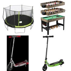 Pallet - 13 Pcs - Powered, Not Powered, Trampolines, Game Room - Customer Returns - Razor, Razor Power Core, Bravo Sports, Bounce Pro