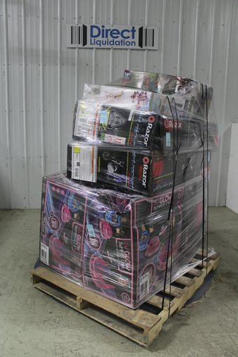 3 Pallets – 31 Pcs – New Vehicles, Powered, Pretend & Dress-Up – New and New Damaged Box – Walmart