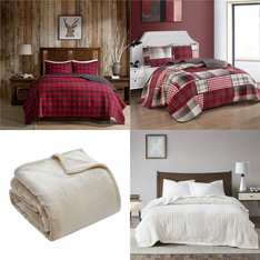 Pallet - 54 Pcs - Pillows and Blankets - Mixed Conditions - Private Label Home Goods, Madison Park, Martex, Home Essence