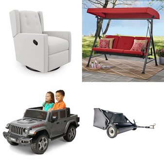 Friday Deals! 2 Pallets – 503 Pcs – Bath, Dining Room & Kitchen, Storage & Organization, Patio – Overstock – Mainstays, Better Homes & Gardens, Jeep, Baby Relax