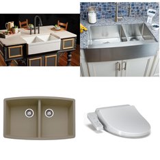 Pallet – 13 Pcs – Kitchen & Bath Fixtures, Hardware – Customer Returns – Toto, ELKAY, Kohler, TOTO USA