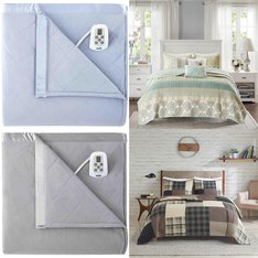 Pallet - 53 Pcs - Pillows and Blankets - Mixed Conditions - Private Label Home Goods, Madison Park, Vue, Fieldcrest