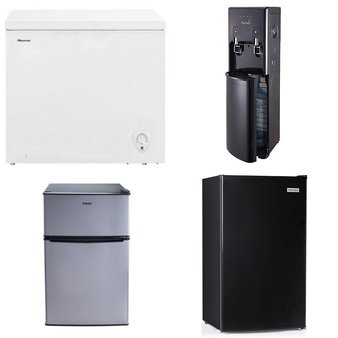 Pallet – 6 Pcs – Freezers, Bar Refrigerators & Water Coolers, Refrigerators – Customer Returns – HISENSE, Galanz, Igloo, Primo