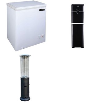 Pallet – 4 Pcs – Freezers, Heaters, Bar Refrigerators & Water Coolers – Customer Returns – Thomson, Bond Manufacturing, Primo Water