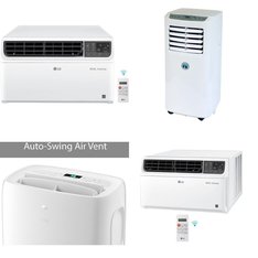 3 Pallets - 24 Pcs - Air Conditioners - Mixed Conditions - LG, LG Electronics, Honeywell, JHS