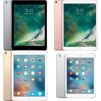 11 Pcs – Apple iPads – Refurbished (GRADE A – Original Box) – Models: MP2F2LL/A, MLMQ2LL/A, MH2N2LL/A, MM172LL/A