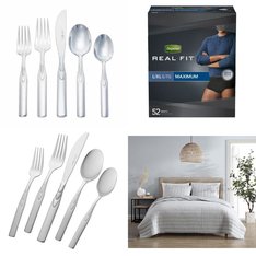 1 Pallets - 444 Pcs - New Kitchen & Dining, Decor, Diapers & Wipes, Sheets, Pillowcases & Bed Skirts - New and New Damaged Box - Walmart