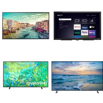 Flash Sale! 6 Pcs – LED/LCD TVs (48″ – 85″) – Refurbished (GRADE A, GRADE B) – Samsung, Element Electronics, Onn