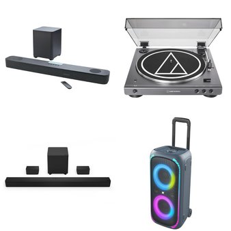 Pallet – 20 Pcs – Speakers, Portable Speakers, Accessories, CD Players, Turntables – Customer Returns – onn., VIZIO, GE, Victrola