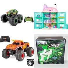 Pallet - 54 Pcs - Vehicles, Trains & RC, Drones & Quadcopters Vehicles, Powered, Dolls - Customer Returns - Voyage Aeronautics, New Bright, Adventure Force, Monster Jam