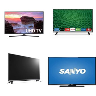 Clearance! 7 Pcs – LED/LCD TVs (24″ – 70″) – Refurbished (GRADE C, No Stand) – ELEMENT, PROSCAN, LG, Samsung