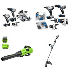 Pallet - 54 Pcs - Power Tools, Hardware, Leaf Blowers & Vaccums, Hedge Clippers & Chainsaws - Customer Returns - Hyper Tough, Hart, Bestway, NuMax